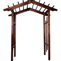 This elegant Arc Garden Gate-Gazebo adds a touch of sophistication to any garden. Made of durable materials, it provides shelter and a stunning focal point for outdoor gatherings. 