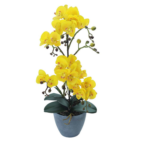 Artificial Faux Orchid Plant Arrangements