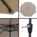 Cantilever tilting umbrella with a durable base filled with sand