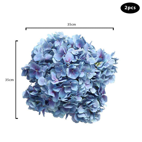 2 pcs Fake Hyrangea Flowers Bunches