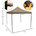 Portable outdoor folding tent with rust-resistant frame