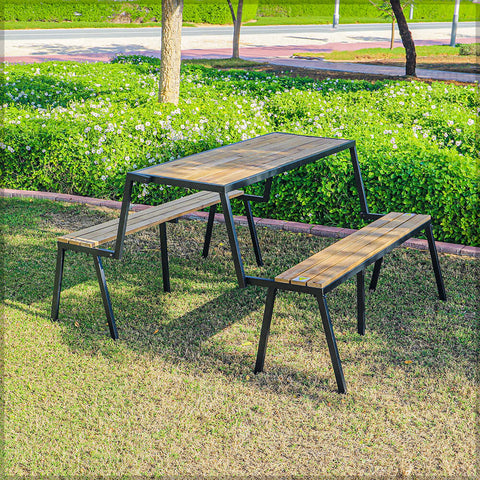 Transform your outdoor space with the versatile 3 in 1 Folding Bench and Table.