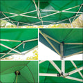 Instant setup dark green pop up canopy for quick outdoor event protection