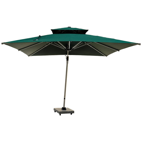 3m x 3m Cantilever Parasol Umbrella with 80kg Marble Base