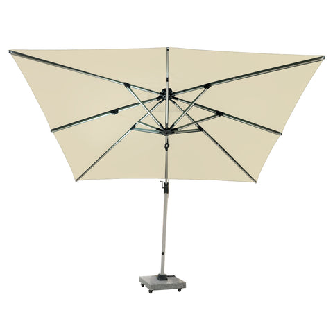 3m x 3m Cantilever Parasol Umbrella with 80kg Marble Base