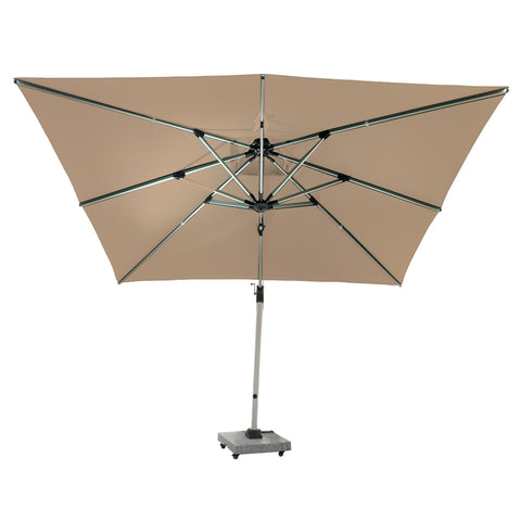 3m x 3m Cantilever Parasol Umbrella with 80kg Marble Base