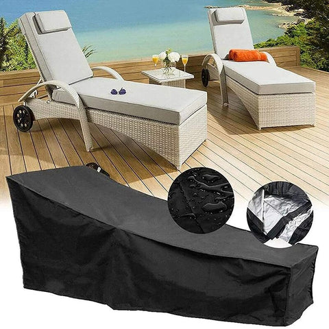 Windproof sun lounger covers with secure bottom strap for added protection