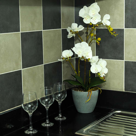 Artificial Faux Orchid Plant Arrangements