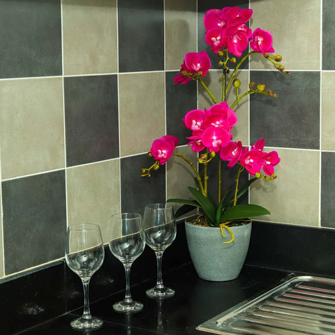 Artificial Faux Orchid Plant Arrangements