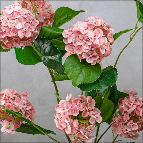 5 heads Real Touch Hydrangea Flower Stem