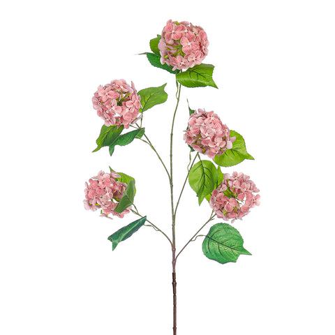 5 heads Real Touch Hydrangea Flower Stem