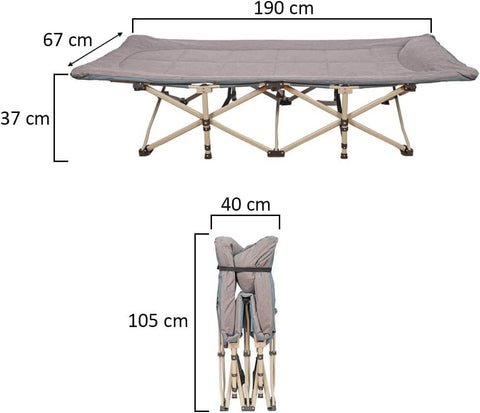 Collapsible camping bed for outdoor adventures