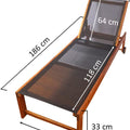 outdoor reclining lounger