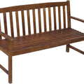 solid wood outdoor bench