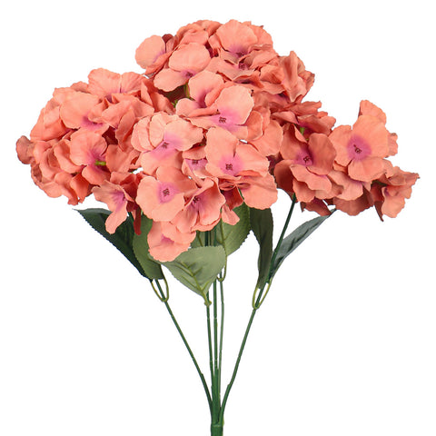 2 bunches 5 heads Silk Hydrangea Flower