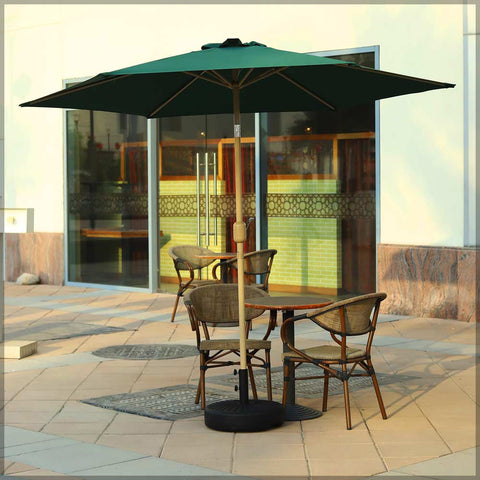 Durable aluminum umbrella frame for outdoor use