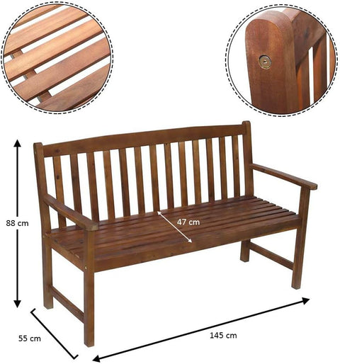 natural wood bench outdoor