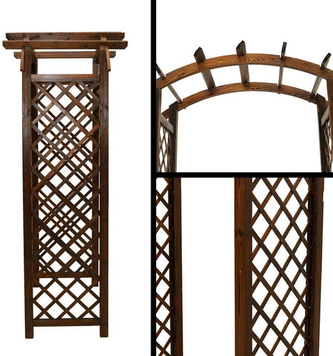 Enhance your outdoor space with our Wood Arbor Garden Gate.