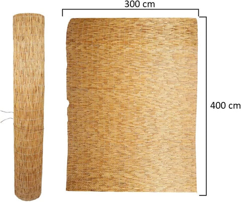 Versatile reed screening roll for light control and privacy