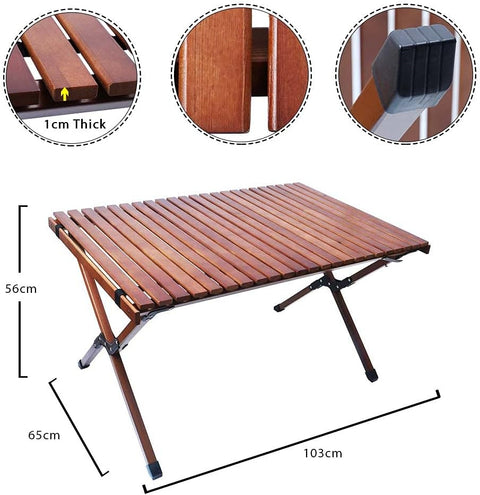 Folding Wood Portable Table offers unmatched stability and durability.