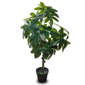 Faux fortune tree plant for indoor spaces