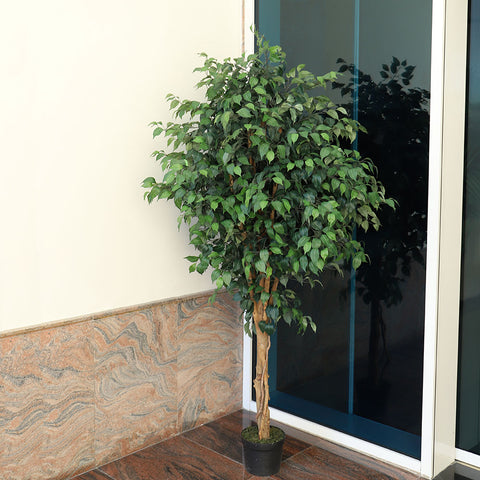 Tall artificial ficus tree for living rooms