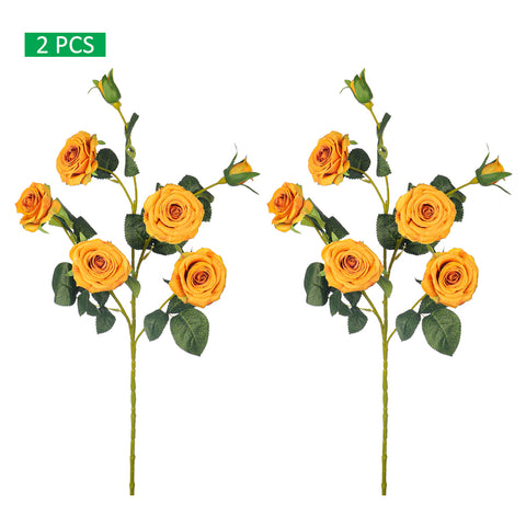 2pcs Artificial Long Stem Rose flowers