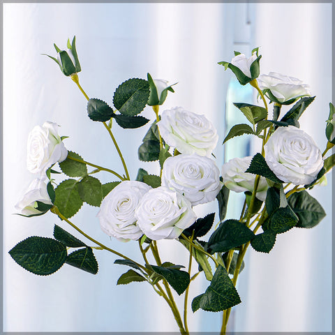 2pcs Artificial Long Stem Rose flowers