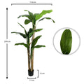 Tall artificial banana plant for home decor with realistic design