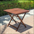 Compact and stylish wooden folding table for versatile use