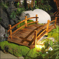 Graceful curved wooden bridge enhancing your garden with its smooth, durable design