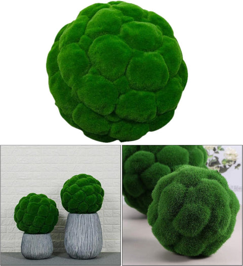 Artificial Decorative Green Moss Ball