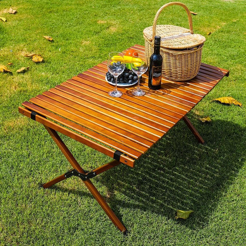 Folding Wood Portable Table offers unmatched stability and durability.