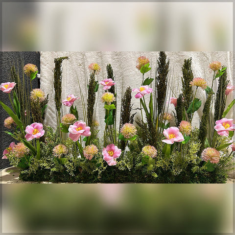 Pink Flowers Arrangement for Decoration