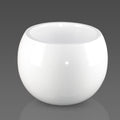 White ceramic round planter Dubai