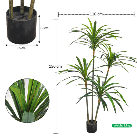 Faux Dracaena Plant for Indoor Decoration