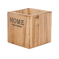 Modern square wooden decorative vase