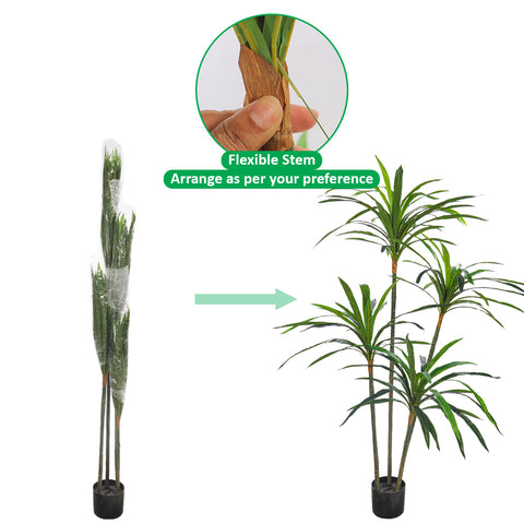 Dracaena Fake Plant for Low-Maintenance Decor