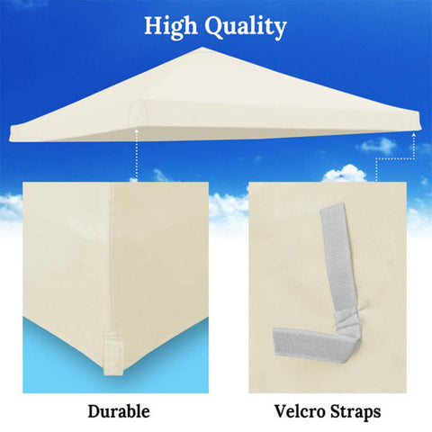 Easy-to-install canopy cover with Velcro