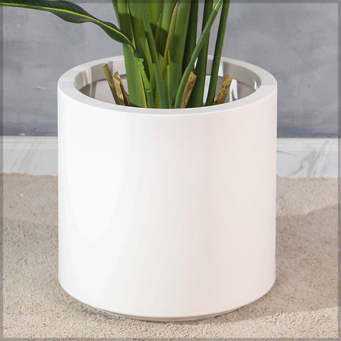 White Decorative Plastic Planter