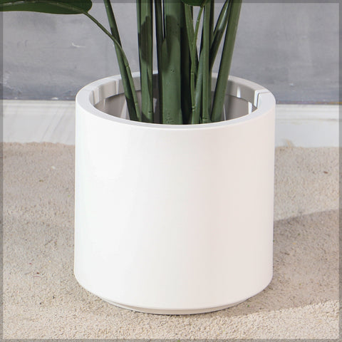 White Decorative Plastic Planter