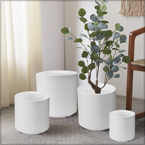 White Decorative Plastic Planter