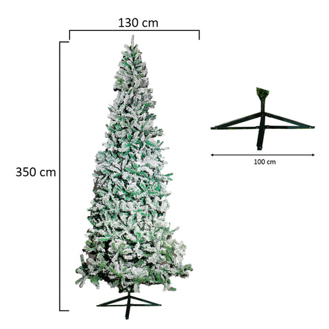 Snow Flocked Christmas Tree 3.5m High