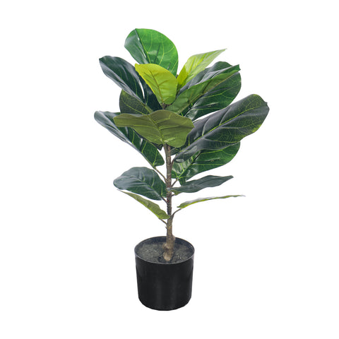 Artificial fiddle leaf fig plant 60cm tall for home décor