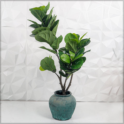 Artificial fiddle leaf fig plant