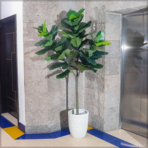 Realistic artificial fiddle leaf fig