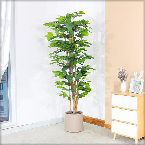 Faux coffee plant for modern home décor