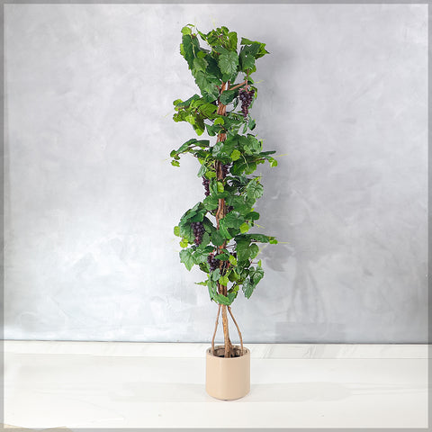 Artificial grape plant for effortless home décor