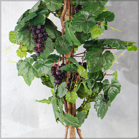 Tall artificial grape plant for vibrant interior styling