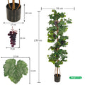 Faux potted grape plant for modern interiors